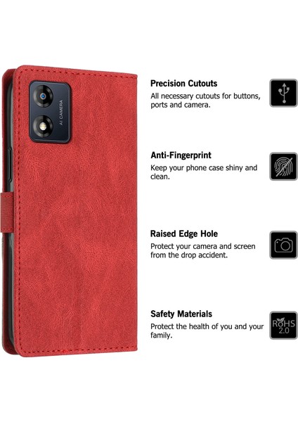 Motorola Moto E13 Flip Cover Cüzdan Telefon Kılıfı ile Uyumlu, Kart Yuvalı ve Kickstand Fonksiyonlu (Yurt Dışından) fiyatları