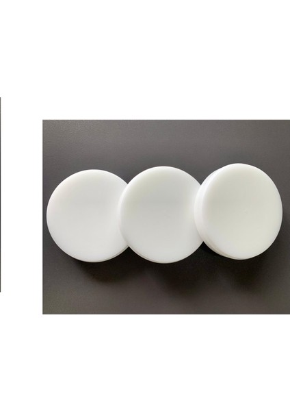 Beyaz- Cad Cam Plastik Acetal Pmma Blok, Çap 98 mm - Kalınlık 18 mm