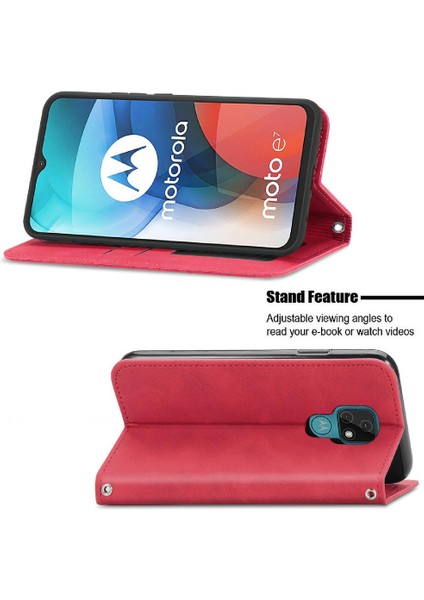 Moto E7 Fermuar Basit Iş Kordon Cüzdan Deri Çanta Için Kılıf (Yurt Dışından) fırsatları