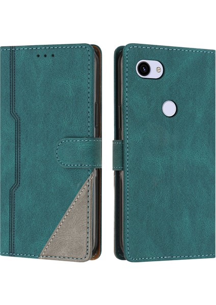 Google Pixel 3A Xl Flip Cover Cüzdan Telefon Kılıfı ile Uyumlu, Kart Yuvalı ve Kickstand Fonksiyonlu (Yurt Dışından)