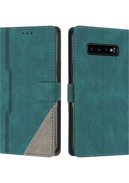 Samsung Galaxy S10 Plus Flip Cover Cüzdan Telefon Kılıfı ile Uyumlu, Kart Yuvalı ve Kickstand Fonksiyonlu (Yurt Dışından)
