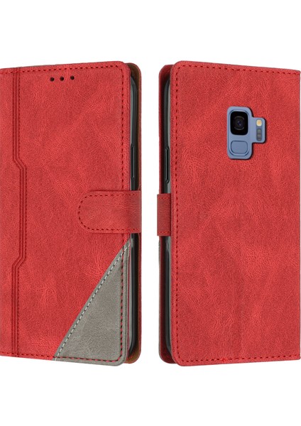 Samsung Galaxy S9 Flip Cover Cüzdan Telefon Kılıfı ile Uyumlu, Kart Yuvalı ve Kickstand Fonksiyonlu (Yurt Dışından)