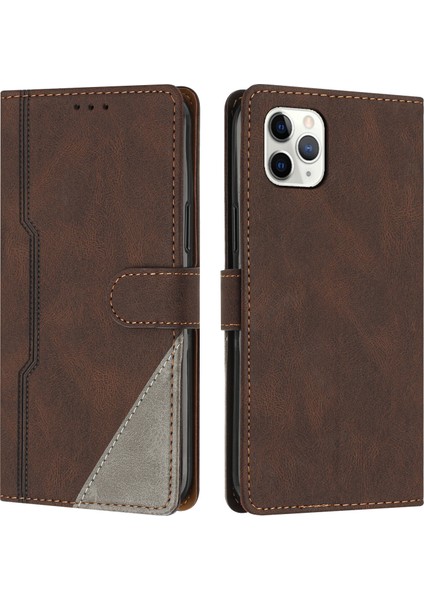 iPhone 11 Pro Max Flip Cover Cüzdan Telefon Kılıfı ile Uyumlu, Kart Yuvalı ve Kickstand Fonksiyonlu (Yurt Dışından)