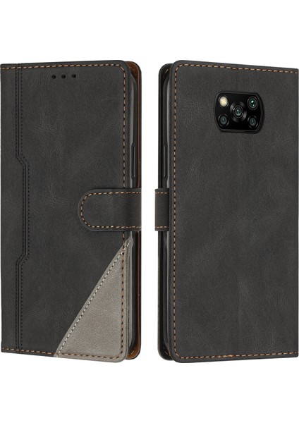 Xiaomi Poco X3/x3 Pro/x3 Nfc Flip Cover Cüzdan Telefon Kılıfı ile Uyumlu, Kart Yuvalı ve Kickstand Fonksiyonlu (Yurt Dışından)