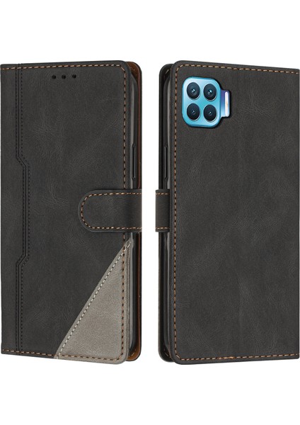 Oppo A93 4g Flip Cover Cüzdan Telefon Kılıfı ile Uyumlu, Kart Yuvalı ve Kickstand Fonksiyonlu (Yurt Dışından)