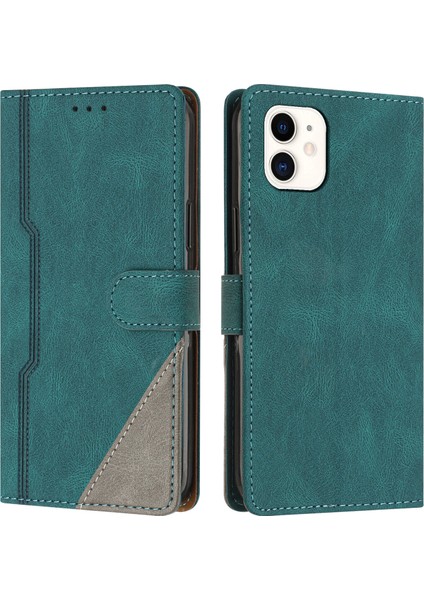iPhone 11 Flip Cover Cüzdan Telefon Kılıfı ile Uyumlu, Kart Yuvalı ve Kickstand Fonksiyonlu (Yurt Dışından)