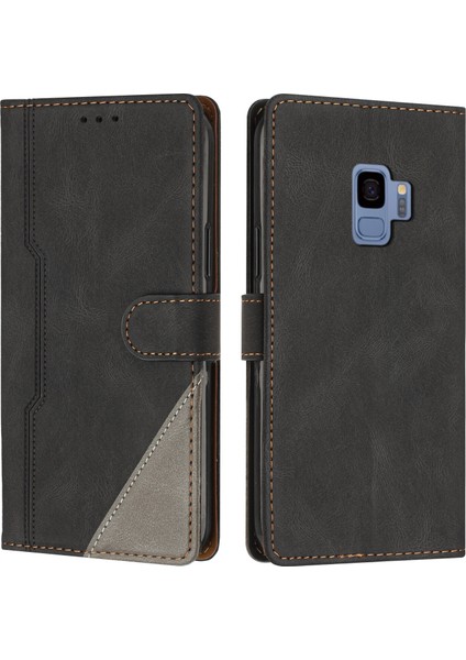 Samsung Galaxy S9 Flip Cover Cüzdan Telefon Kılıfı ile Uyumlu, Kart Yuvalı ve Kickstand Fonksiyonlu (Yurt Dışından)