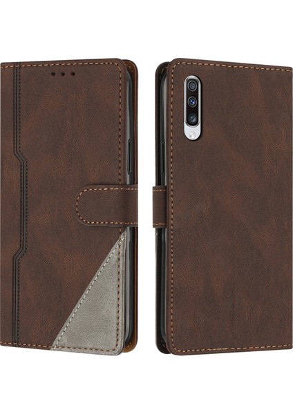 Samsung Galaxy A50/A50S/A30S Flip Cover Cüzdan Telefon Kılıfı ile Uyumlu, Kart Yuvalı ve Kickstand Fonksiyonlu (Yurt Dışından)