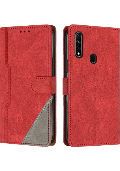 Oppo A31 2020/A8 Flip Cover Cüzdan Telefon Kılıfı ile Uyumlu, Kart Yuvalı ve Kickstand Fonksiyonlu (Yurt Dışından)