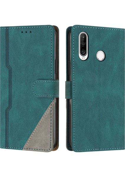 Huawei P30 Lite Flip Cover Cüzdan Telefon Kılıfı ile Uyumlu, Kart Yuvalı ve Kickstand Fonksiyonlu (Yurt Dışından)