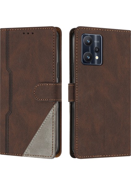 Realme 9 Pro Flip Cover Cüzdan Telefon Kılıfı ile Uyumlu, Kart Yuvalı ve Kickstand Fonksiyonlu (Yurt Dışından)