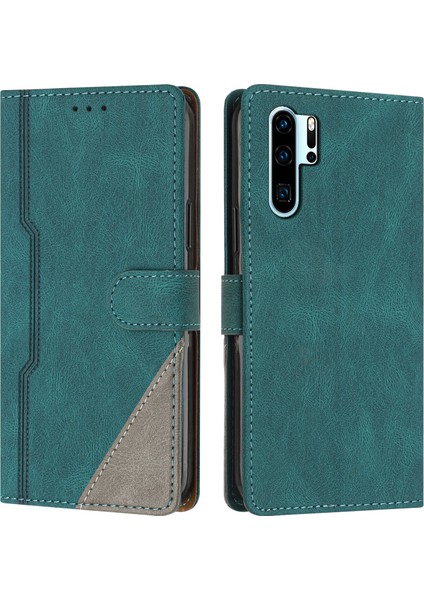 Huawei P30 Pro Flip Cover Cüzdan Telefon Kılıfı ile Uyumlu, Kart Yuvalı ve Kickstand Fonksiyonlu (Yurt Dışından)