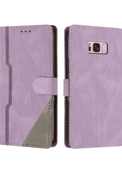 Samsung Galaxy S8 Flip Cover Cüzdan Telefon Kılıfı ile Uyumlu, Kart Yuvalı ve Kickstand Fonksiyonlu (Yurt Dışından)
