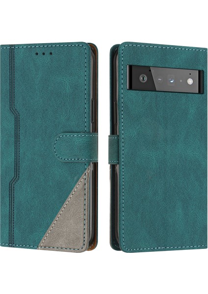 Google Pixel 6 Pro Flip Cover Cüzdan Telefon Kılıfı ile Uyumlu, Kart Yuvalı ve Kickstand Fonksiyonlu (Yurt Dışından)