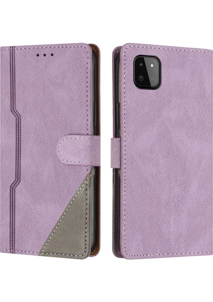 Samsung Galaxy A22 5g Flip Cover Cüzdan Telefon Kılıfı ile Uyumlu, Kart Yuvalı ve Kickstand Fonksiyonlu (Yurt Dışından)