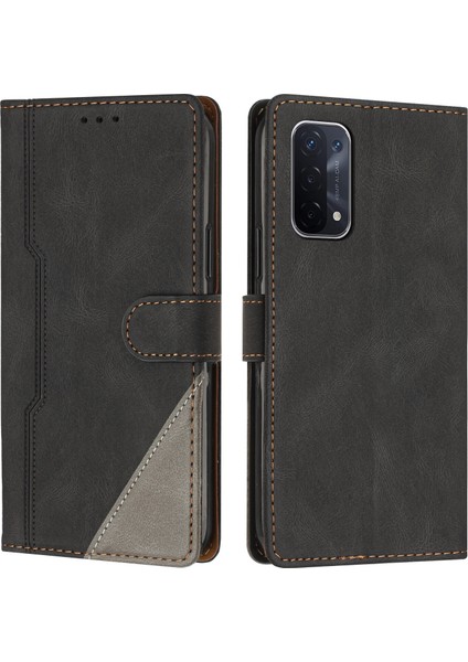 Oppo A74 5G/A54 5g Flip Cover Cüzdan Telefon Kılıfı ile Uyumlu, Kart Yuvalı ve Kickstand Fonksiyonlu (Yurt Dışından)
