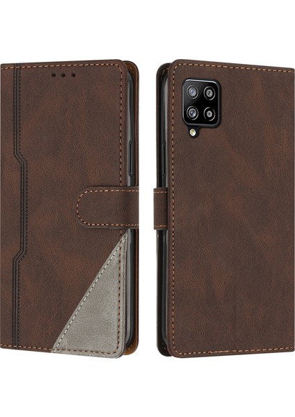 Samsung Galaxy A22 4g Flip Cover Cüzdan Telefon Kılıfı ile Uyumlu, Kart Yuvalı ve Kickstand Fonksiyonlu (Yurt Dışından)