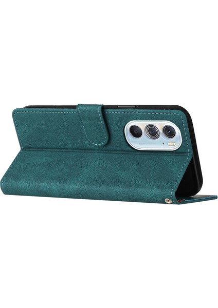 Motorola Edge X30 Flip Cover Cüzdan Telefon Kılıfı ile Uyumlu, Kart Yuvalı ve Kickstand Fonksiyonlu (Yurt Dışından)