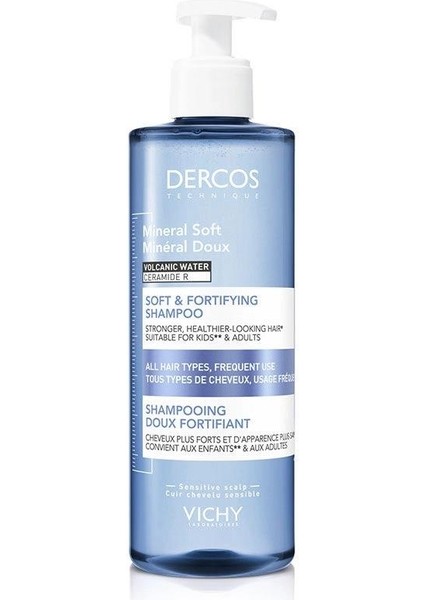 La Roche-Posay Dercos Mineral Soft Şampuan 400 Ml