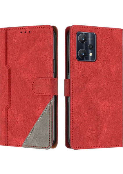 Realme 9 Pro Flip Cover Cüzdan Telefon Kılıfı ile Uyumlu, Kart Yuvalı ve Kickstand Fonksiyonlu (Yurt Dışından)