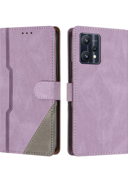 Realme 9 Pro Flip Cover Cüzdan Telefon Kılıfı ile Uyumlu, Kart Yuvalı ve Kickstand Fonksiyonlu (Yurt Dışından)