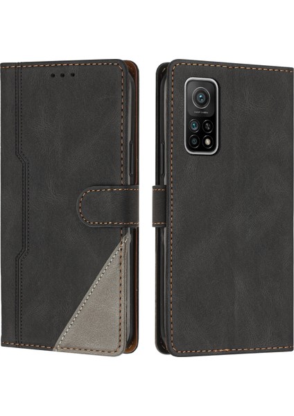 Xiaomi 10T/10T Pro Flip Cover Cüzdan Telefon Kılıfı ile Uyumlu, Kart Yuvalı ve Kickstand Fonksiyonlu (Yurt Dışından)
