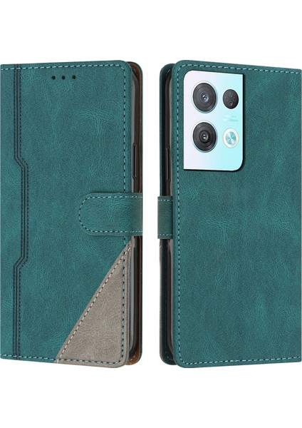 Oppo Reno 8 Pro 5g Flip Cover Cüzdan Telefon Kılıfı ile Uyumlu, Kart Yuvalı ve Kickstand Fonksiyonlu (Yurt Dışından)