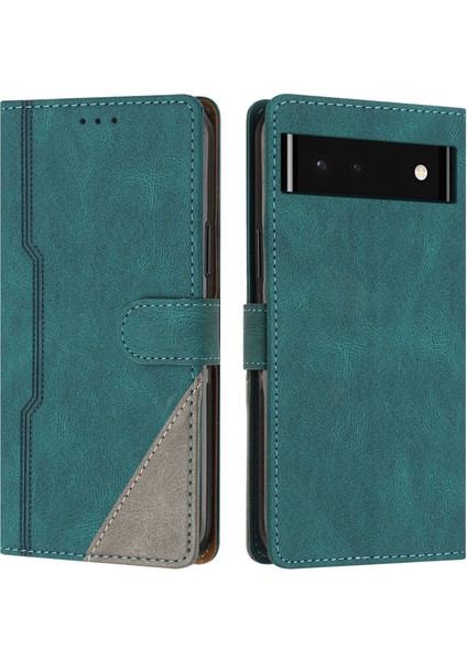 Google Pixel 7A Flip Cover Cüzdan Telefon Kılıfı ile Uyumlu, Kart Yuvalı ve Kickstand Fonksiyonlu (Yurt Dışından)