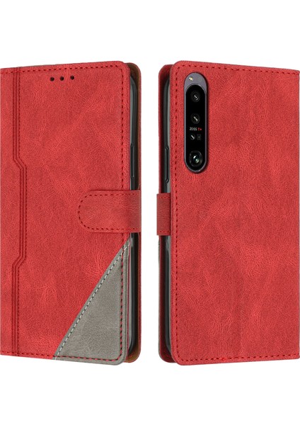 Sony Xperia 1 Iv Flip Cover Cüzdan Telefon Kılıfı ile Uyumlu, Kart Yuvalı ve Kickstand Fonksiyonlu (Yurt Dışından)