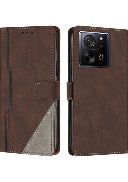 Xiaomi 13T/13T Pro Flip Cover Cüzdan Telefon Kılıfı ile Uyumlu, Kart Yuvalı ve Kickstand Fonksiyonlu (Yurt Dışından)