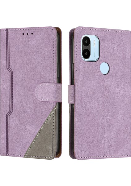 Xiaomi Redmi A1 Plus Flip Cover Cüzdan Telefon Kılıfı ile Uyumlu, Kart Yuvalı ve Kickstand Fonksiyonlu (Yurt Dışından)