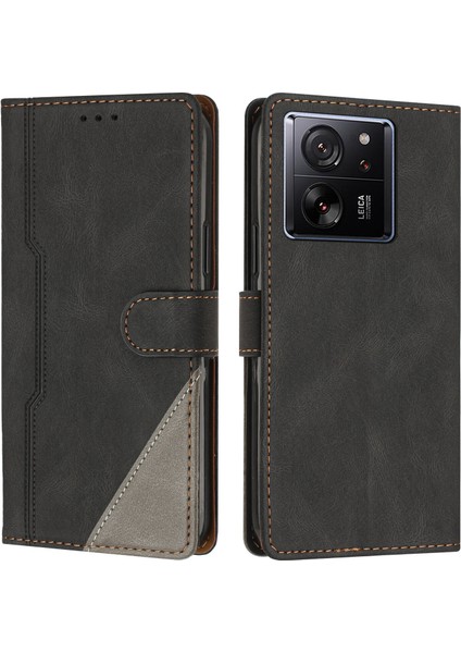 Xiaomi 13T/13T Pro Flip Cover Cüzdan Telefon Kılıfı ile Uyumlu, Kart Yuvalı ve Kickstand Fonksiyonlu (Yurt Dışından)