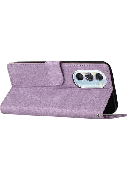 Motorola Edge X30 Flip Cover Cüzdan Telefon Kılıfı ile Uyumlu, Kart Yuvalı ve Kickstand Fonksiyonlu (Yurt Dışından)