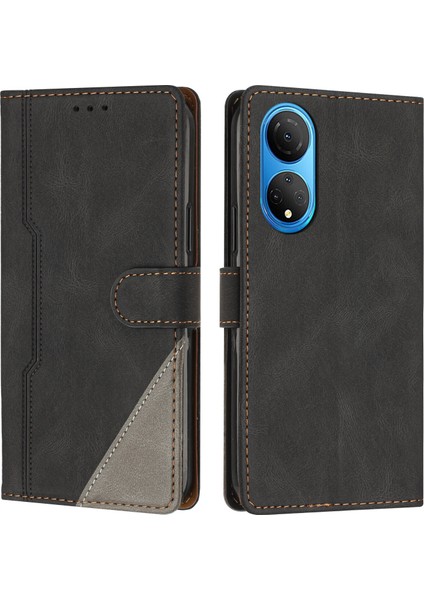 Honor X7 Flip Cover Cüzdan Telefon Kılıfı ile Uyumlu, Kart Yuvalı ve Kickstand Fonksiyonlu (Yurt Dışından)