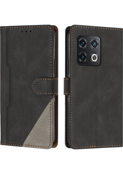Oneplus 10 Pro 5g Flip Cover Cüzdan Telefon Kılıfı ile Uyumlu, Kart Yuvalı ve Kickstand Fonksiyonlu (Yurt Dışından)