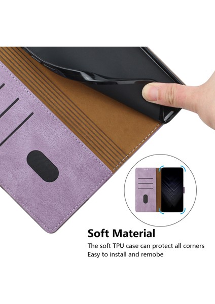 iPhone 14 Plus Flip Cover Cüzdan Telefon Kılıfı ile Uyumlu, Kart Yuvalı ve Kickstand Fonksiyonlu (Yurt Dışından)