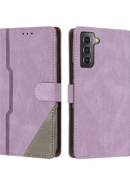 Samsung Galaxy S21 Flip Cover Cüzdan Telefon Kılıfı ile Uyumlu, Kart Yuvalı ve Kickstand Fonksiyonlu (Yurt Dışından)