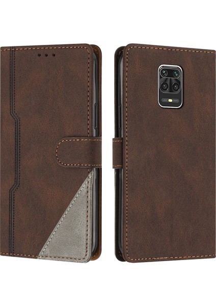 Xiaomi Redmi Note 9 Pro/9s Flip Cover Cüzdan Telefon Kılıfı ile Uyumlu, Kart Yuvalı ve Kickstand Fonksiyonlu (Yurt Dışından)