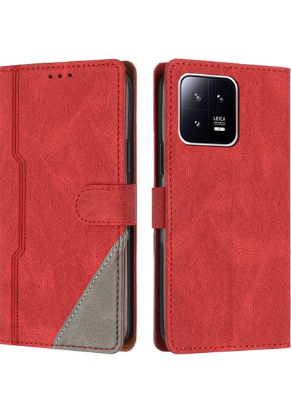 Xiaomi 13 Pro Flip Cover Cüzdan Telefon Kılıfı ile Uyumlu, Kart Yuvalı ve Kickstand Fonksiyonlu (Yurt Dışından)