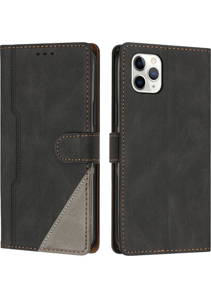 iPhone 11 Pro Max Flip Cover Cüzdan Telefon Kılıfı ile Uyumlu, Kart Yuvalı ve Kickstand Fonksiyonlu (Yurt Dışından)