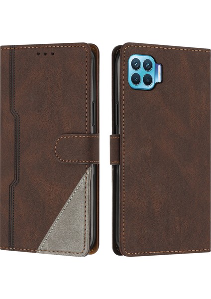 Oppo A93 4g Flip Cover Cüzdan Telefon Kılıfı ile Uyumlu, Kart Yuvalı ve Kickstand Fonksiyonlu (Yurt Dışından)