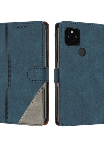 Google Pixel 4A 5g Flip Cover Cüzdan Telefon Kılıfı ile Uyumlu, Kart Yuvalı ve Kickstand Fonksiyonlu (Yurt Dışından)