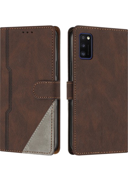 Samsung Galaxy A41 Flip Cover Cüzdan Telefon Kılıfı ile Uyumlu, Kart Yuvalı ve Kickstand Fonksiyonlu (Yurt Dışından)