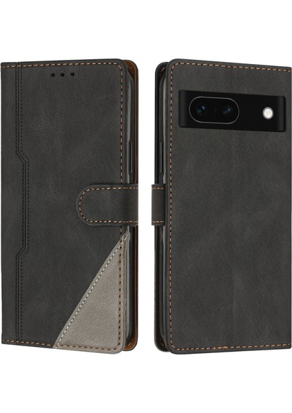 Google Pixel 8A Flip Cover Cüzdan Telefon Kılıfı ile Uyumlu, Kart Yuvalı ve Kickstand Fonksiyonlu (Yurt Dışından)