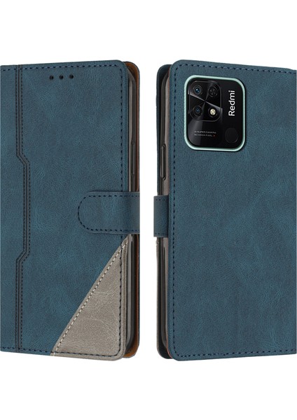 Xiaomi Redmi 10C Flip Cover Cüzdan Telefon Kılıfı ile Uyumlu, Kart Yuvalı ve Kickstand Fonksiyonlu (Yurt Dışından)
