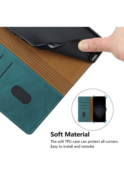iPhone 13 Pro Max Flip Cover Cüzdan Telefon Kılıfı ile Uyumlu, Kart Yuvalı ve Kickstand Fonksiyonlu (Yurt Dışından)