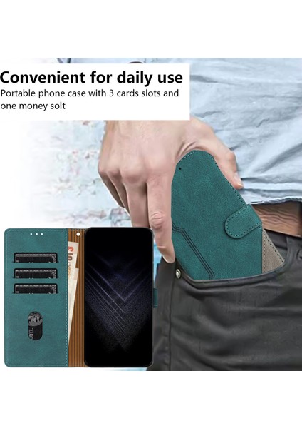 iPhone 13 Pro Max Flip Cover Cüzdan Telefon Kılıfı ile Uyumlu, Kart Yuvalı ve Kickstand Fonksiyonlu (Yurt Dışından)
