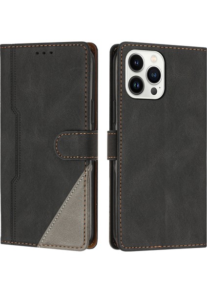 iPhone 13 Pro Max Flip Cover Cüzdan Telefon Kılıfı ile Uyumlu, Kart Yuvalı ve Kickstand Fonksiyonlu (Yurt Dışından)