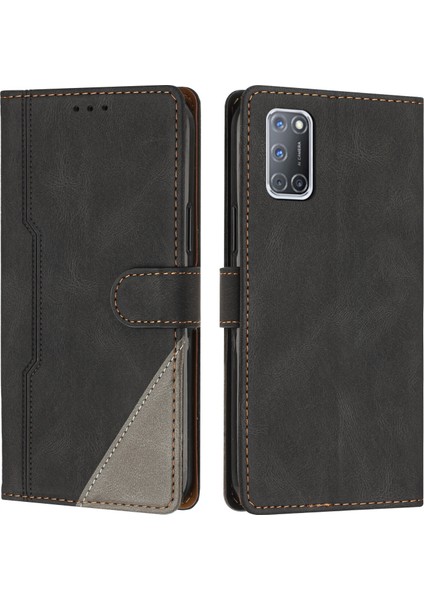 Oppo A92/A72/A52 Flip Cover Cüzdan Telefon Kılıfı ile Uyumlu, Kart Yuvalı ve Kickstand Fonksiyonlu (Yurt Dışından)