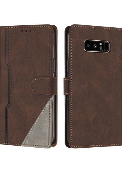 Samsung Galaxy Note 8 Flip Cover Cüzdan Telefon Kılıfı ile Uyumlu, Kart Yuvalı ve Kickstand Fonksiyonlu (Yurt Dışından)